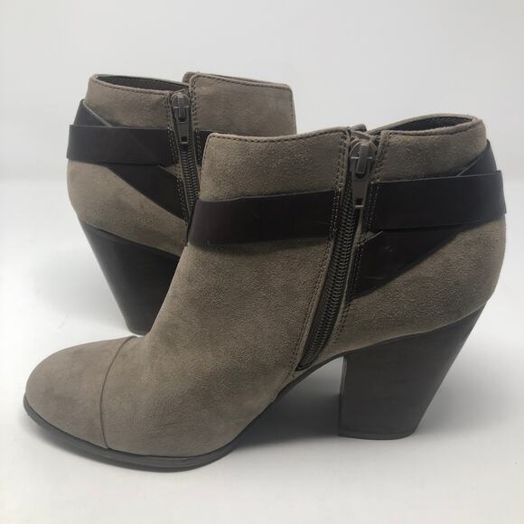 Carlos Santana Harvest Faux Suede Heel Booties Size 10 - Picture 8 of 9